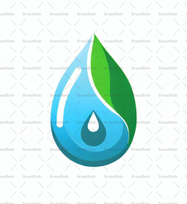 Wassertropfen und Blatt